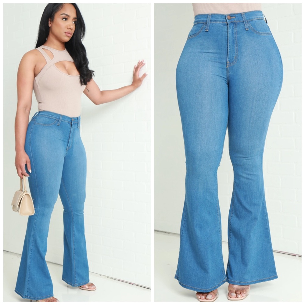 Swank•A•Posh | ✨NEW, NEVER WORN✨ | Ring My Bells Bell Bottom Jeans - Size 3X/20